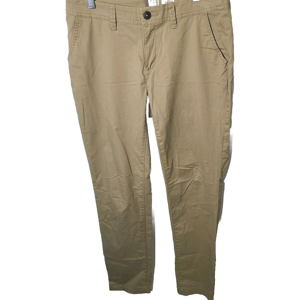 A New Day Women's Stretch Elastizado Khaki Pants Size 4‎ Casual Workwear